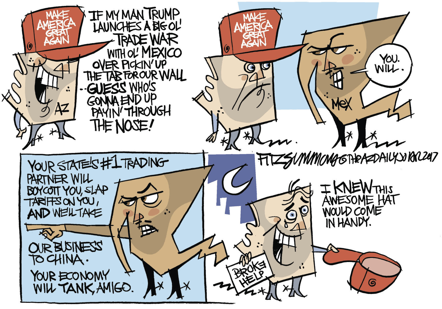 Daily Fitz Cartoon: Mexico